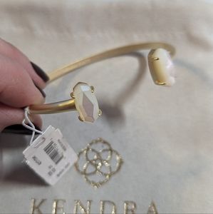 Kendra Scott Edie Ivory Mother of Pearl Gold Cuff Bracelet